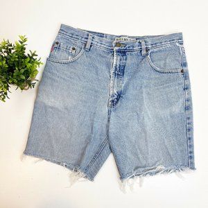Vintage Mens Bugle Boy 705 Cut Off Jean Shorts 34